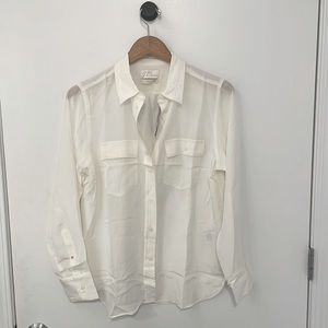 JCrew Silk Blouse with Pockets